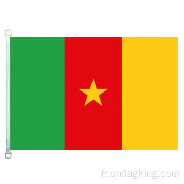 Drapeau national Cameroun 100% polyester 90*150cm Bannière pays Cameroun